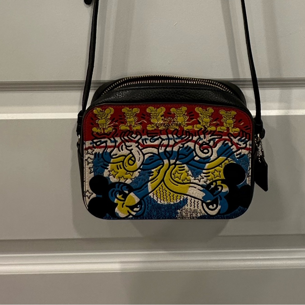 Coach Multicolor Mickey Mouse Crossbody Bag